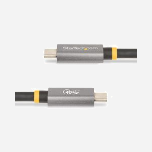 Câble StarTech.com USB4 1m USB-C vers USB-C 40Gbps 100W PD 8K 60Hz Compatible Thunderbolt 4/3/USB 3.2 - CC1M-40G-USB-CABLE - Miniature 4