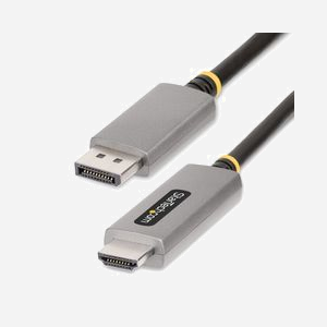 StarTech.com Adaptateur Vidéo Actif DisplayPort 1.4 vers HDMI 2.1, 8K 60Hz, 4K 144Hz, HDR10, Câble M/M 2m, HDCP 1.x/2.2/2.3, Audio 7.1 - Miniature 1