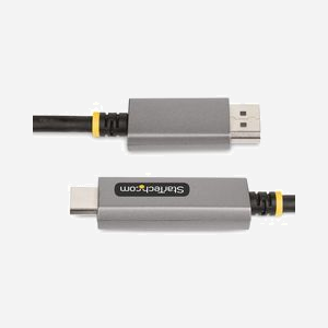 StarTech.com Adaptateur Vidéo Actif DisplayPort 1.4 vers HDMI 2.1, 8K 60Hz, 4K 144Hz, HDR10, Câble M/M 2m, HDCP 1.x/2.2/2.3, Audio 7.1 - Miniature 4