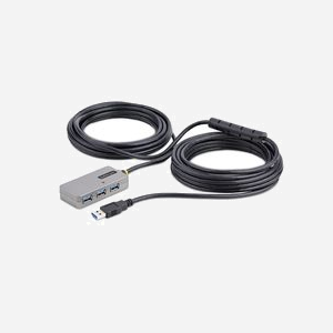 StarTech.com U01043-USB-EXTENDER : Hub USB 3.2 Gen 1 (3.1 Gen 1) 4 ports Type-A, extension 10m, 5Gbps, alimentation bus/secteur, chipset VIA Labs VL817