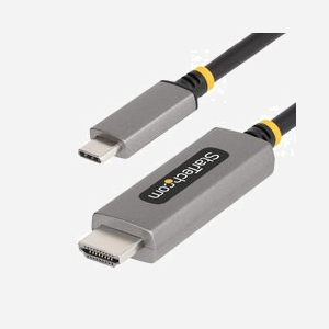 Câble Adaptateur StarTech.com 136B-USBC-HDMI213M USB Type-C vers HDMI Type A 3m Gris, HDMI 2.1, Résolution Max 8K 60Hz, HDR10, HDCP 1.4/2.2/2.3, Mode Alt DP