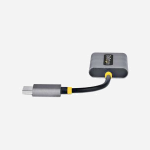 StarTech.com USBC-AUDIO-SPLITTER : Adaptateur USB-C vers double jack 3.5mm, DAC 24 bits/192kHz, support micro, câble 7cm, connecteurs plaqués aluminium - Miniature 4