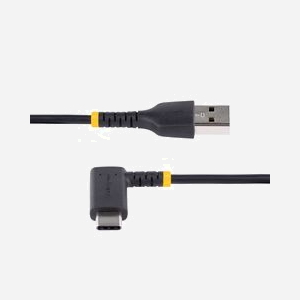 StarTech.com Câble USB-A vers USB-C 2.0 Robuste 15cm, 3A, Gaine TPE, Fibre d'Aramide, Angle Courbe, Charge et Synchronisation, R2ACR-15C-USB-CABLE - Miniature 4