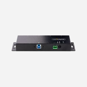 StarTech.com Hub Industriel USB 3.0 5Gbps 4 Ports, Montage Mural/DIN, Bornier 5-24V DC, Protection ESD/Surge, Chipset VIA/VLI VL817-Q7 - Miniature 4