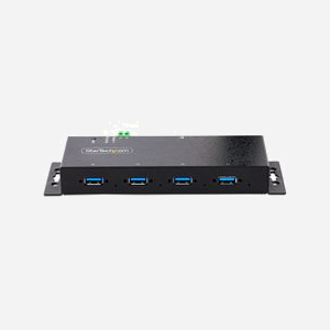 StarTech.com Hub Industriel USB 3.0 5Gbps 4 Ports, Montage Mural/DIN, Bornier 5-24V DC, Protection ESD/Surge, Chipset VIA/VLI VL817-Q7 - Miniature 3