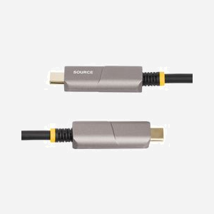 StarTech.com Câble Optique Actif USB-C vers HDMI 2.1, 9.15m, 4K 60Hz HDR10, HDCP 1.4/2.2, Compatible DP Alt Mode, Noir, CL3 - Miniature 4