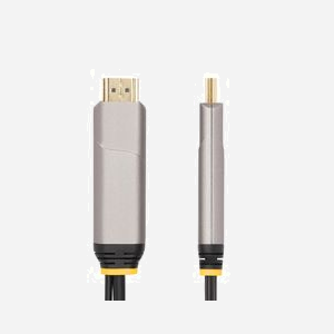 StarTech.com Câble Optique Actif USB-C vers HDMI 2.1, 9.15m, 4K 60Hz HDR10, HDCP 1.4/2.2, Compatible DP Alt Mode, Noir, CL3 - Miniature 3