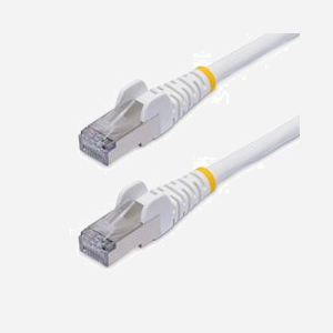 StarTech.com Câble Ethernet CAT8 50cm Blanc, RJ45 Snagless, 25G/40G, 2000MHz, 100W PoE++, S/FTP, Cuivre 26AWG, LSZH, Test Fluke Channel