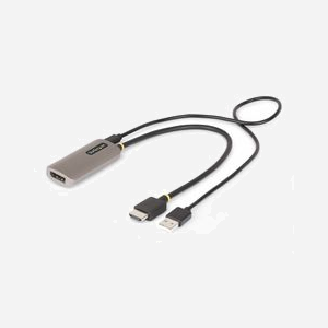 StarTech.com Adaptateur HDMI 2.1 vers DisplayPort 1.4 8K 60Hz - Câble 30cm, Alimentation USB, HDCP 2.3, HDR, Compatible Windows/macOS/Linux