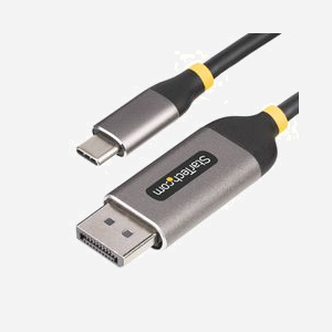 StarTech.com Câble USB-C vers DisplayPort 3m 8K 60Hz / 4K 144Hz DP 1.4, USB Type-C mâle vers DP mâle, HDR, compatible USB4/Thunderbolt 3/4