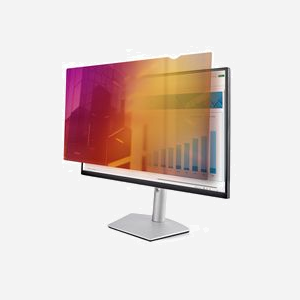 StarTech.com Filtre de confidentialité réversible Or/Noir 24" 16:9, angle de vision +/-30°, réduction lumière bleue 51%, fixation adhésive/latérale