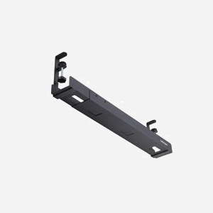 StarTech.com CALB-DESK-CABLE-TRAY Goulotte Passe Câble Bureau Acier Noir Ajustable 80-120cm, Pinces Fixation 5-50mm, Support Multiprise 105mm Largeur - Miniature 5