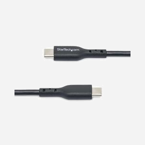 StarTech.com Câble USB-C vers USB-C 1m, USB 2.0, 60W Power Delivery, 3A, Gaine TPE, Transfert de Données 480Mbps, Connecteurs Nickel, Noir - Miniature 4