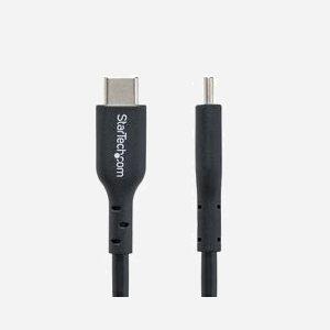 StarTech.com Câble USB-C vers USB-C 1m, USB 2.0, 60W Power Delivery, 3A, Gaine TPE, Transfert de Données 480Mbps, Connecteurs Nickel, Noir - Miniature 3
