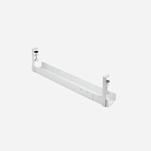 StarTech.com CALW-DESK-CABLE-TRAY : Goulotte Passe-Câbles Bureau Acier Blanc, Ajustable 80-120cm, Installation à Pinces (5-50mm), Largeur 105mm - Miniature 2