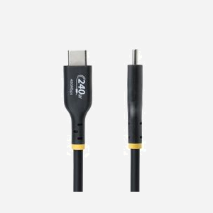 StarTech.com Câble USB-C 4m USB 2.0 240W PD EPR - USB-IF Certifié - 5A - Gaine TPE - Connecteurs Nickelés - Noir - USB2EPR4M - Miniature 3
