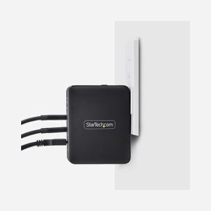 StarTech.com Chargeur Mural USB-C 140W GaN Power Delivery 3.1, 3x USB-C (140W max) & 1x USB-A (12W max), Fiches Internationales Interchangeables - Miniature 3