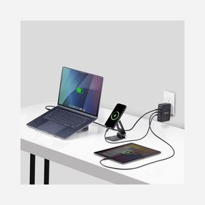 StarTech.com Chargeur Mural USB-C 140W GaN Power Delivery 3.1, 3x USB-C (140W max) & 1x USB-A (12W max), Fiches Internationales Interchangeables - Miniature 5