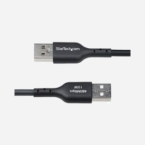 Câble StarTech.com USB-A vers USB-C 3m, USB 2.0, 3A, Gaine TPE, Connecteurs Nickel, AWG 23/28, Blindage Aluminium Mylar, Noir - Miniature 4