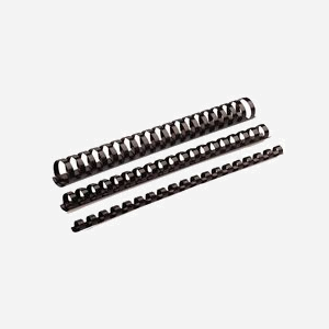 Fellowes 5345707 : Accessoires de reliure noirs en plastique, capacité 40 feuilles, lot de 100 unités.