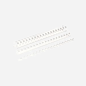 Fellowes 5345805 : Accessoires de reliure plastique, blanc, capacité 55 feuilles, lot de 100 pièces