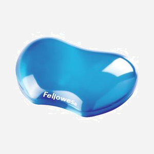 Fellowes 91177-72 Repose-Poignet Gel Bleu 122x88x18mm - Matériau Gel, Dimensions 122 mm x 88 mm x 18 mm, Poids 180 g, Code SH 84733080 - Miniature 1