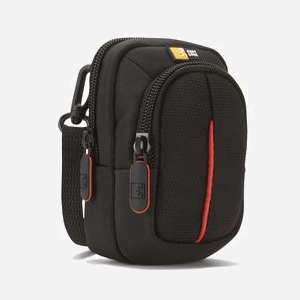 Case Logic DCB-302BK Boîtier Compact Noir Polyester Universel 124x79x71mm, Intérieur 120x70x30mm, Port Sac/Ceinture/Tour de cou, 90g