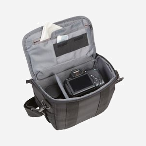 Case Logic BRCS-103 Sac Bandoulière DSLR Noir Polyester 250x160x180mm, Intérieur 155x125x170mm, 360g, Compatible Toutes Marques - Miniature 4