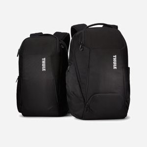 Thule Accent TACBP2316 Sac à Dos 16" Noir Polyester Recyclé 26L (330x250x480mm, 1.2kg) Compartiments Tablette et Téléphone, Poches Multiples - Miniature 3