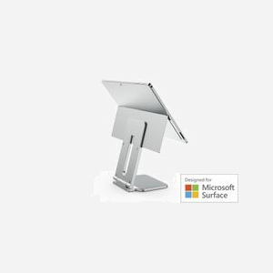 Kensington K58277WW Support Tablette Aluminium/TPU/Zinc pour Microsoft Surface Pro/Go, écran jusqu'à 13", Platine, 126.4x139.3x193mm, 612g, REACH/RoHS - Miniature 2