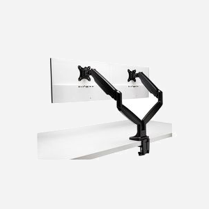 Kensington Bras Double Écran SmartFit One-Touch K59601WW pour écrans 13-34", VESA 75/100mm, Pince 1-8.5cm, Inclinaison +/-90°, Rotation 180°, Charge max 9kg - Miniature 4