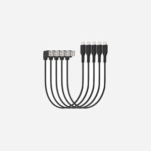 Kensington Lot de 5 Câbles USB-C vers USB-A 2.0, 0.327m, 480 Mbit/s, 20V/3A, AWG 24/32, Connecteur A 90°, pour Docking et Synchronisation - Miniature 2