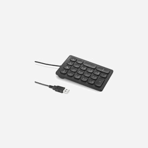 Kensington K79820WW : Clavier numérique USB Noir 21 touches à commutateur ciseaux, compatible PC portable/de bureau, avec calculatrice intégrée et support Windows/macOS.