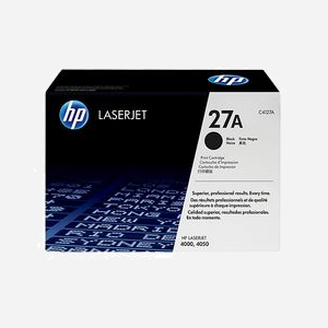 HP Cartouche Toner LaserJet 27X (C4127X) Noir Original, Rendement Élevé 10000 pages, Compatible HP LaserJet 4000/4050, 1 Pièce