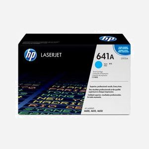 Cartouche Toner Cyan HP LaserJet 641A (C9721A) Original - 8000 pages - LaserJet 4600/4650 - 147x390x247mm - 1.4kg