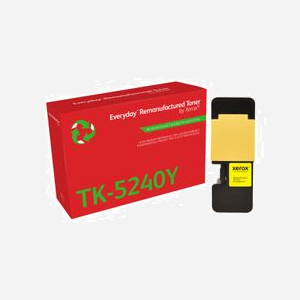 Xerox 006R04811 Toner Jaune Remanufacturé Compatible Kyocera TK-5240Y, Rendement Standard 3000 Pages, ECOSYS M5526/P5026 Series