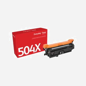 Xerox Everyday Toner Noir Compatible HP CE250X (504X) Grande Capacité, 10500 Pages, LaserJet CP3525/CM3530 MFP, Technologie Laser