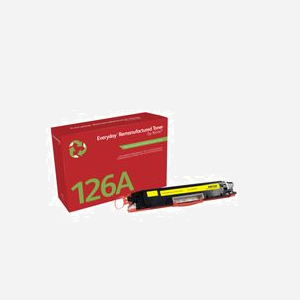 Xerox 106R02259: Toner Remanufacturé Jaune, Compatible HP 126A (CE312A), Rendement Standard 1000 Pages, LaserJet CP1025/M175/M275, Certifications ISO14001/RoHs/Reach - Miniature 1