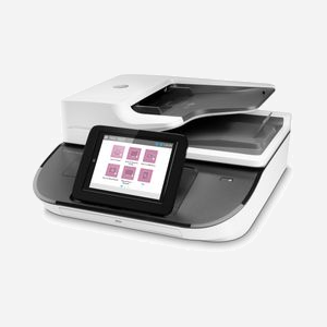 HP Flow 8500 fn2 Numériseur à Plat et ADF - 10000 pages/mois, 3584 Mo RAM, HDD 500 Go Crypté, USB/Ethernet, Chargeur 150 feuilles, Compatible Windows/macOS/Linux - Miniature 3