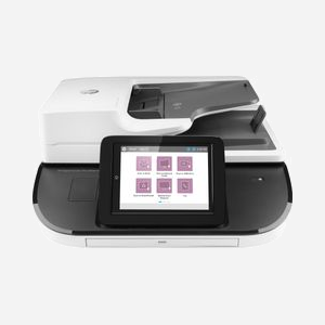HP Flow 8500 fn2 Numériseur à Plat et ADF - 10000 pages/mois, 3584 Mo RAM, HDD 500 Go Crypté, USB/Ethernet, Chargeur 150 feuilles, Compatible Windows/macOS/Linux