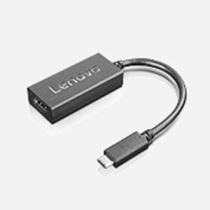 Lenovo Adaptateur Vidéo USB Type-C vers VGA (D-Sub) Femelle Noir, Réf. 4X90M42956, 27x222x12mm, 40g, Facteur de Forme Droit - Miniature 1