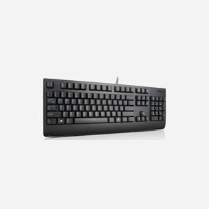 Clavier Lenovo 4X30M86893 USB QWERTZ Allemand Noir, taille réelle 100%, connectivité filaire, durée de vie 10M frappes, dimensions 453.3x168.8x34.16mm