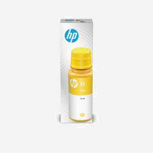 HP Bouteille d'encre jaune originale 70ml (1VU28AE) - Jet d'encre, 8000 pages, pour Ink Tank 310/410, Smart Tank 350/450/650 series