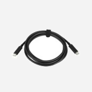 Câble Lenovo 4X90Q59480 USB-C vers USB-C 2m Noir - USB 3.2 Gen 1 (3.1 Gen 1) - 5 Gbit/s - Connecteurs mâles droits