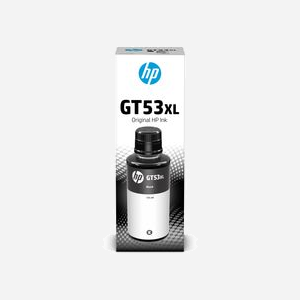 HP Bouteille d'Encre Noire GT53XL (1VV21AE) 135ml, Rendement 6000 pages, High Yield (XL), HP Smart Tank 502/514/615, 15-30°C