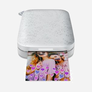 HP Sprocket 200 Luna Pearl - Imprimante Photo Portable Sans Encre 313x400 DPI - Format 2" x 3" (5x7.6 cm) - Bluetooth - Batterie LiPo 550mAh - Android/iOS - Miniature 1