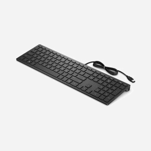 HP Clavier Filaire Pavilion 300 4CE96AA - USB - Clavier Mécanique Taille Réelle (100%) - Pavé Numérique - Noir - 410.1x114.2x22.3mm - 410g - Miniature 2