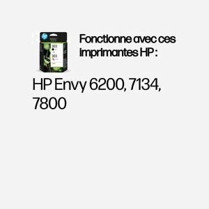 HP 303 Pack 2 Cartouches Authentiques : 1 Noir Pigment 4ml (200 pages), 1 Trois Couleurs Dye 4ml (165 pages), Jet d'encre, OEM 3YM92AE - Miniature 2