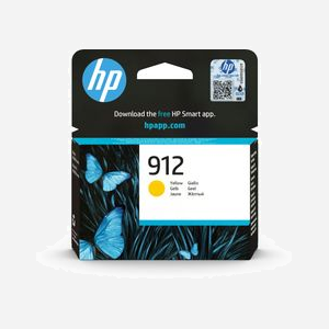 HP 912 Cartouche d'encre Jaune Originale (3YL79AE) – Encre à Pigments, 2.9ml, 315 pages, Standard, Compatibilité HP, 1 pièce