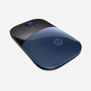 HP Souris sans fil Z3700 2.4GHz, 1200 DPI Blue LED, 3 boutons, ambidextre, portée 10m, USB Type-A, compatible Windows/macOS/ChromeOS, Noir/Bleu. - Miniature 2
